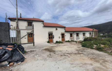 zona exterior del rectoral en obras