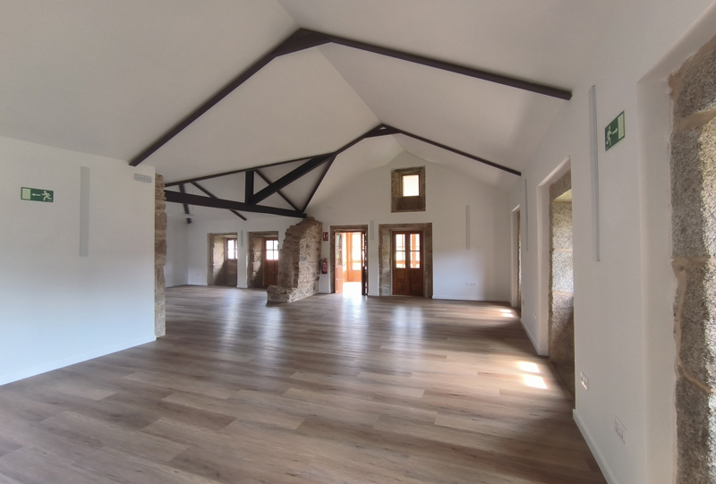 estancia grande del rectoral, suelo de madera